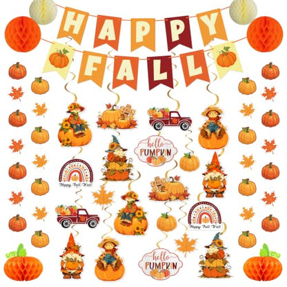 Fall Party Decorations Set for Home Classroom Office - Autumn Harvest Decor