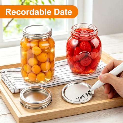 50 Pack Mason Jar Canning Lids for Regular and Wide Mouth Jars