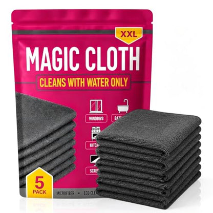 Microfiber Cleaning Cloth - Streak-Free Multi-Surface Wipes for Glass, Kitchen, Car, Screens