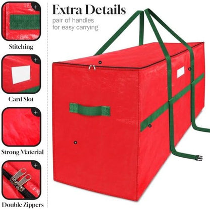 EverMerry Christmas Tree Storage Bag - 7.5 Ft Heavy-Duty Design with Carrying Handles & Dual Zipper