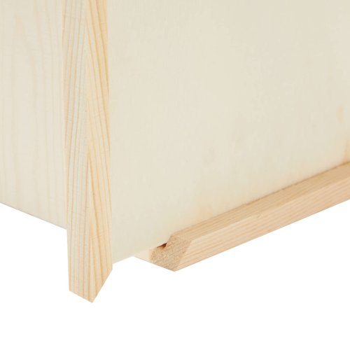 Juvale Unfinished Wood Tissue Box Cover - Square Wooden Tissue Holder with Slide Out Bottom for DIY Projects, Home Decor, Art Craft, and Bathroom Decor (5x5.8 in)