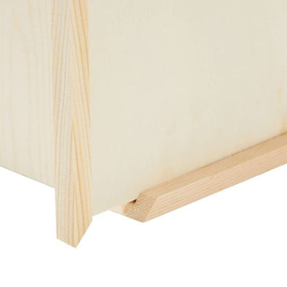 Juvale Unfinished Wood Tissue Box Cover - Square Wooden Tissue Holder with Slide Out Bottom for DIY Projects, Home Decor, Art Craft, and Bathroom Decor (5x5.8 in)