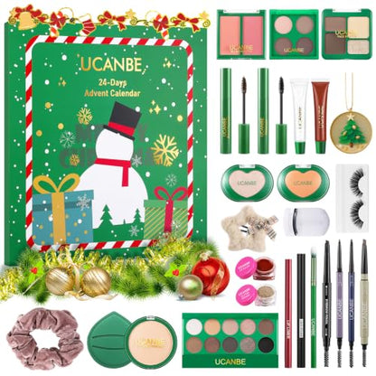 24-Piece Makeup Advent Calendar for Women Teens Holiday Gift Set