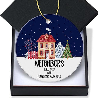 Christmas Ornament 3 Inch Ceramic Keepsake for Holiday Tree Decor