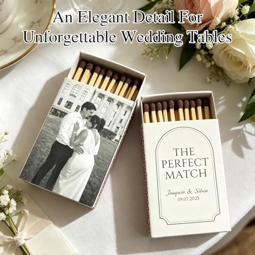 Personalized Photo Matchbooks Bulk Custom Party Favors for Weddings Birthdays