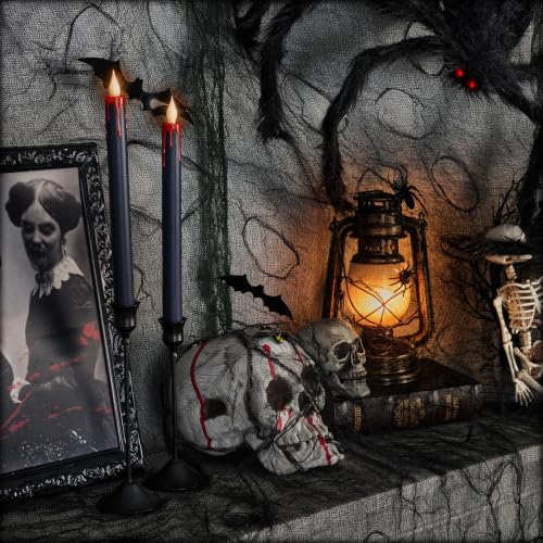 Halloween Creepy Cloth for Yard & Outdoor Decorations - Black, 80 x 600 in