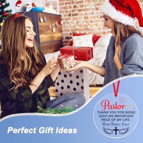 Pastor Appreciation Christmas Ornament - Thank You Religious Gift for Men Women