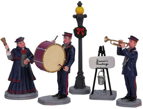 Lemax Christmas Village | Christmas Band Set of 5 | Festive Holiday Decor