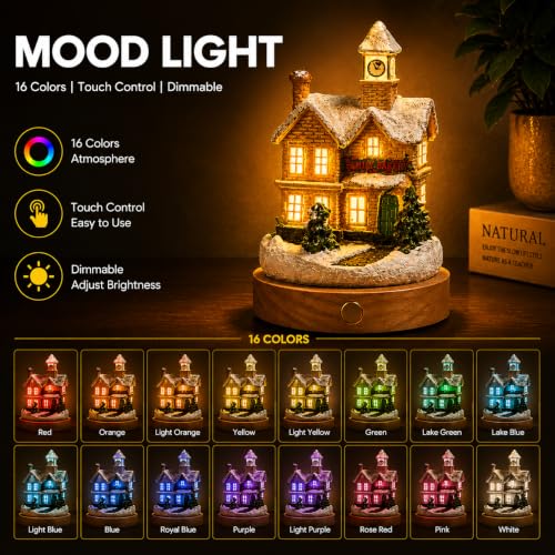 Rechargeable LED Mini House Night Light with Remote Control