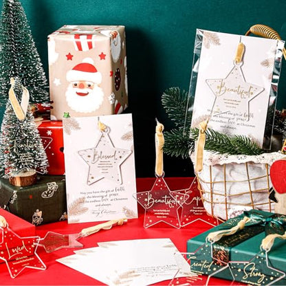 60 Sets Christian Christmas Ornaments Bulk Religious Xmas Tree Decorations - Variation 60