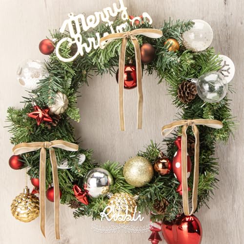 Camel Velvet Christmas Tree Bows 24 Pcs 5 x 7 Inch 3/8 Inch Wide - Wreath & Garland Decoration