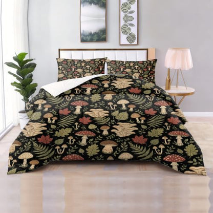 Floral Queen Size Comforter Set for Kids and Teens - Microfiber Bedding with Pillowcases