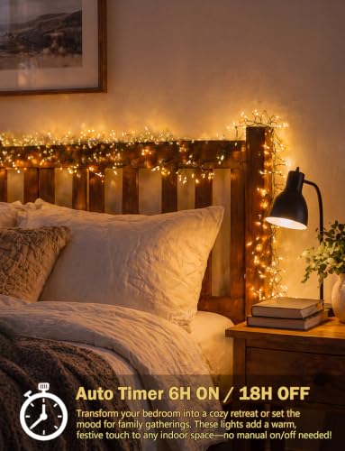 ITICdecor 2 Pack Battery Operated Fairy Lights Indoor Decor - Warm White, 120LED