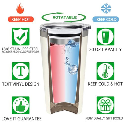 Spreadsheet Tumbler - 20oz Insulated Stainless Steel Mug for Accountants - Funny Gift for Boss, Coworker, Mentor
