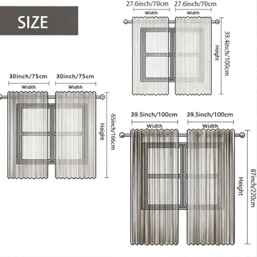 E 39x86 Inch Christmas Holiday Printed Curtains for Living Room - 2 Pieces