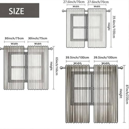 E 39x86 Inch Christmas Holiday Printed Curtains for Living Room - 2 Pieces