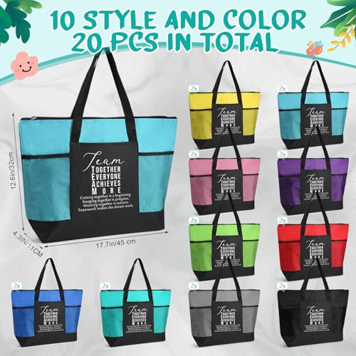 Team Appreciation Gifts Bulk Tote Bags - Housekeeping Week Gift - 20 Pack
