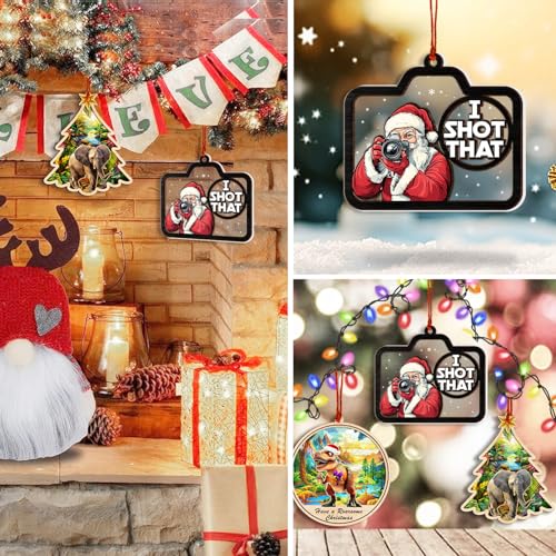 Photographer Christmas Ornament - Camera Decor for Tree - 2024 Holiday Gift - Variation of Camera Ornament