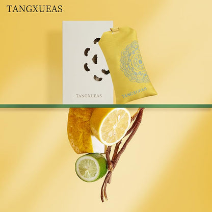 Spiced Lemon Scented Sachet Square - Long Lasting Drawer & Closet Freshener