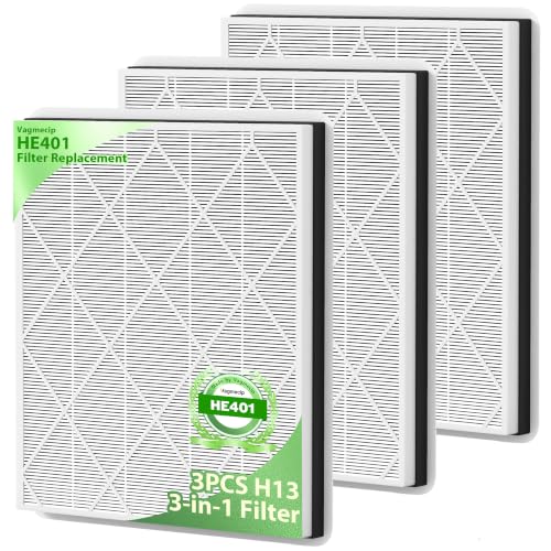 (3 Pack) HE401 Filter Replacement for Shark Air Purifier 4 - HE400 Series Compatible