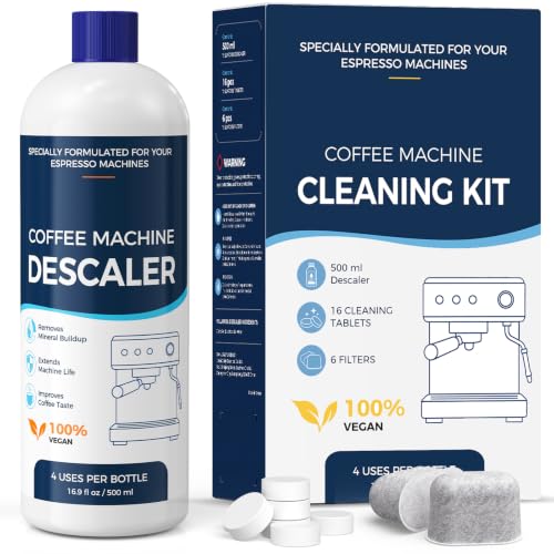 Coffee Machine Cleaning Kit for Breville Espresso Machines - Descaler, Tablets, Water Filters