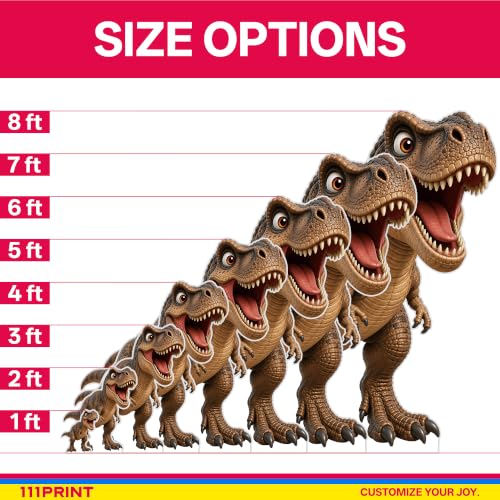 1Ft Dinosaur Cardboard Cutout - T-Rex Standup for Birthday Parties & Events - Mini Size