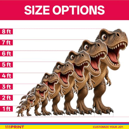 1Ft Dinosaur Cardboard Cutout - T-Rex Standup for Birthday Parties & Events - Mini Size
