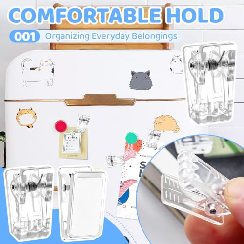 Clear Self Adhesive Wall Clips 20-Pack for Tapestry & Light Items