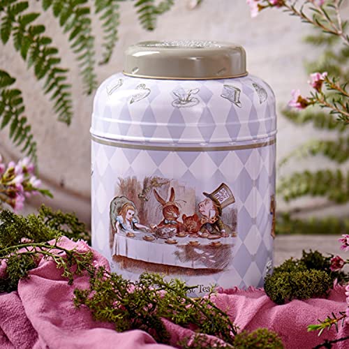 Alice in Wonderland Tea Caddy with 80 English Breakfast Teabags