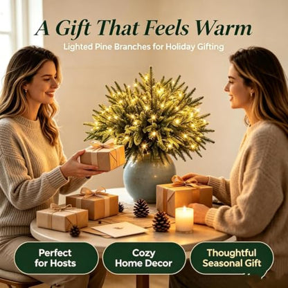 Lighted Artificial Pine Tree with Twinkling Lights - 5/10 Pines Decor