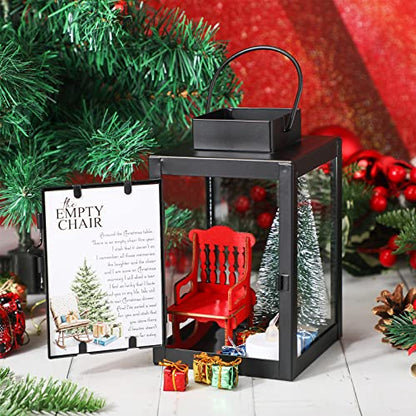 Memorial Lantern Set with LED Candle and Mini Christmas Tree - 26 Pieces - Variation of THIS listing