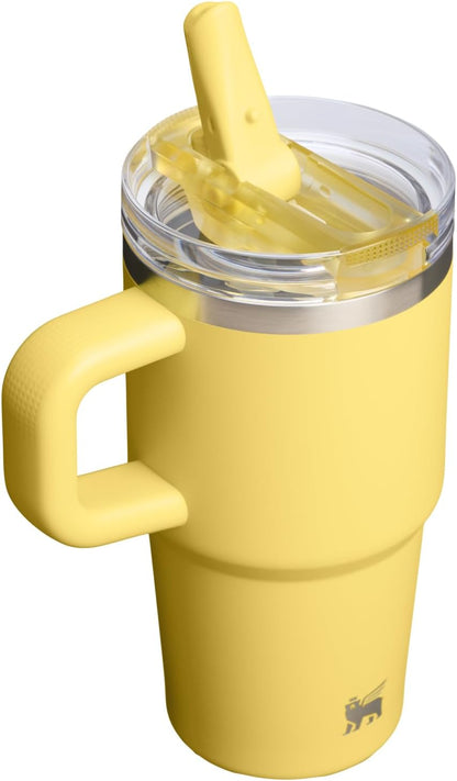 STANLEY Quencher ProTour 20 oz Tumbler - Leakproof Lid, Built-In Straw & Handle | Insulated, BPA-Free, Daffodil