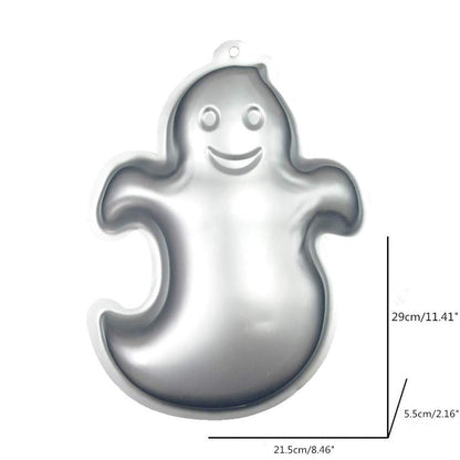 3D Ghost Cake Mold Halloween Aluminum Baking Mould Nonstick DIY Baking Tools