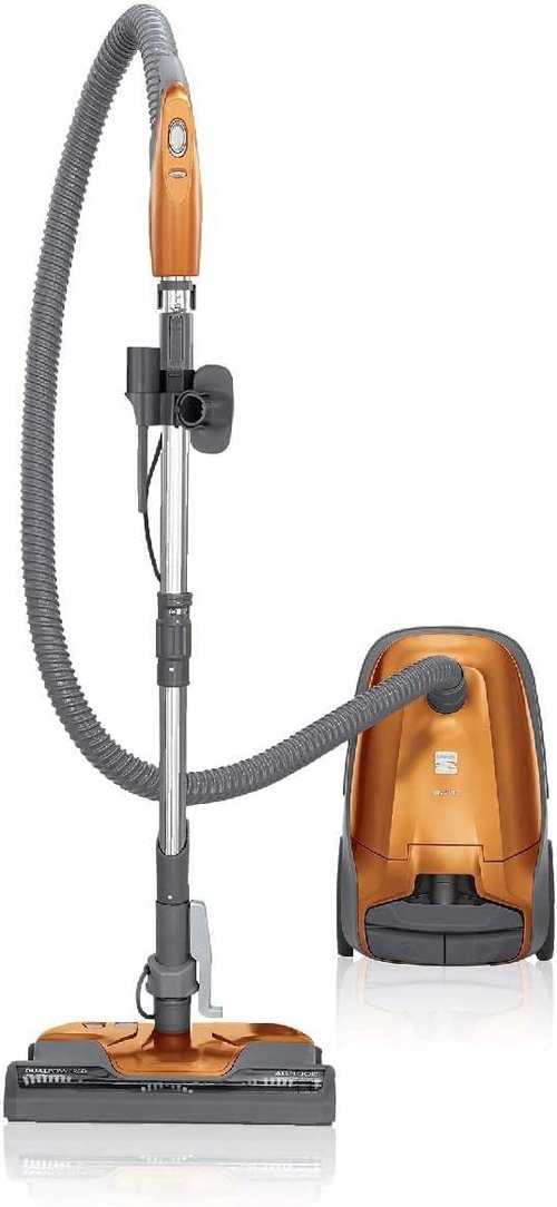 Kenmore 81214 Pet-Friendly Lightweight Bagged Canister Vacuum - HEPA Filtration, 2 Motors, 3 Tools | Orange