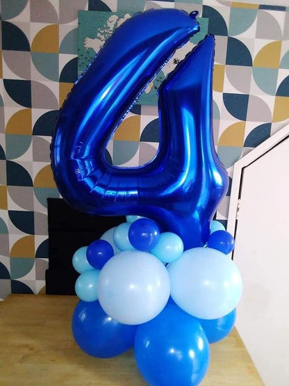Night Blue Number 5 Balloon - 40 Inch Birthday Decoration for 5th Birthday Party Supplies
