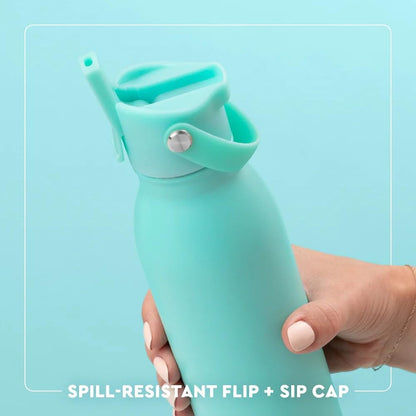 Swig Life 20oz Insulated Water Bottle - Travel-Friendly Design with Straw & Lid | Matte Crimson