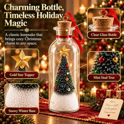 Recordable Christmas Tree Ornament with Bottle & Mini Tree