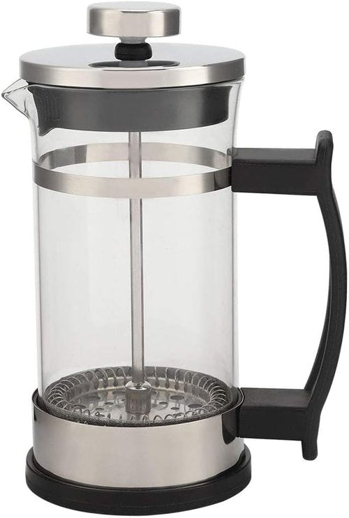 Joyzan French Press Coffee Maker - Stainless Steel & Borosilicate Glass | Portable Cold Brew & Tea Maker