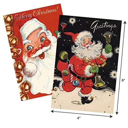 27 Pack Vintage Christmas Greeting Cards with Envelopes - 4x6 Holiday Note Cards for Festive Greetings