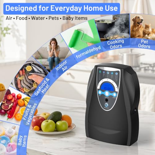 VTAR Ozone Machine Black - 500mg/h Air Water Fruit Purifier & Freshener