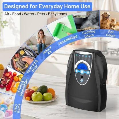 VTAR Ozone Machine Black - 500mg/h Air Water Fruit Purifier & Freshener