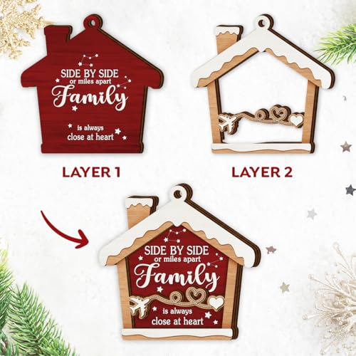 Family Christmas Ornament 2026 - Personalized Keepsake for Loved Ones
