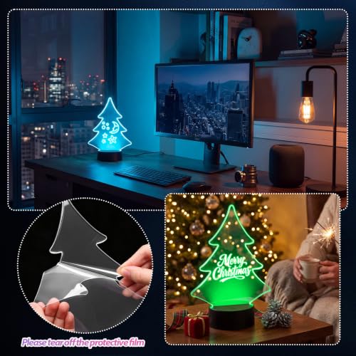 Christmas LED Light Kit with Acrylic Tree Bases - 6 Sets