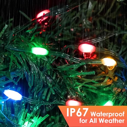 Multicolored Christmas String Lights 1200 LED 394FT Waterproof with 8 Modes & Timer