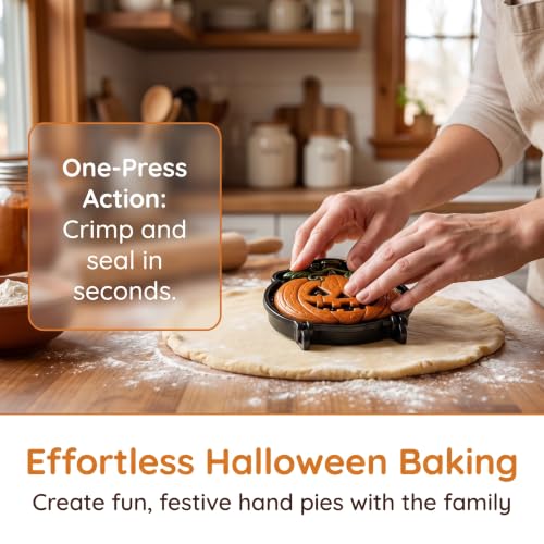 Halloween Spooky Mini Pie Mold Set with 10 Shapes - Ghost, Pumpkin, Skull & More - Reusable Baking Tool - Variation of THIS listing #I