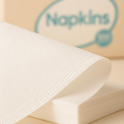 White Disposable Paper Napkins by [Brand Name] - 500 Count Soft Napkins for Home, Parties & Events