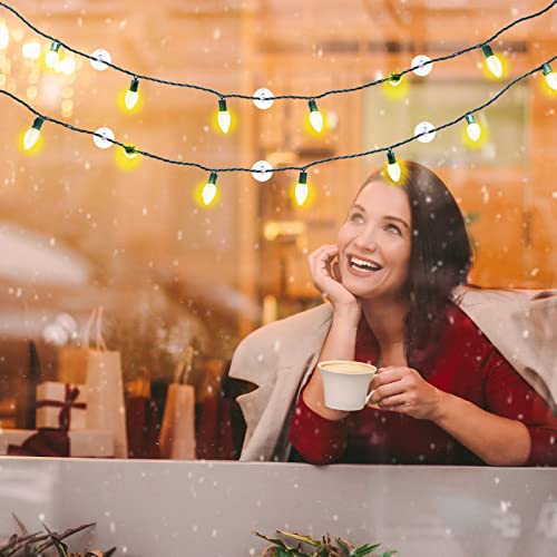 200 Pcs Christmas Light Clips with Suction Cups for Window Glass - Holiday Decor