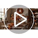 Artificial Maple Leaf Garland 2 Pack Fall Decor 5.9Ft Orange Autumn Thanksgiving