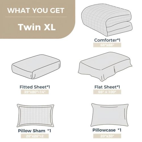 HYMOKEGE Burgundy Twin XL Comforter Set Seersucker 5 Pieces, All Season Luxury Bed in a Bag for Bedroom, Bedding Set with Comforter, Sheets, Pillowcase & Sham