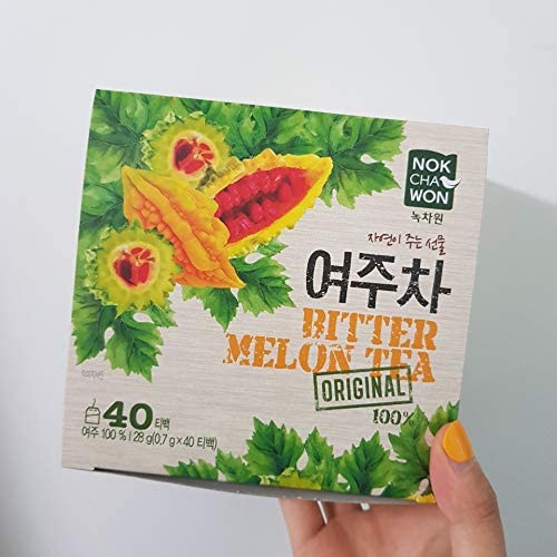 Nokchawon Bitter Melon Tea 40 TEA BAGS (100% Bitter Melon/No additives/Natural Pulp Teabag)